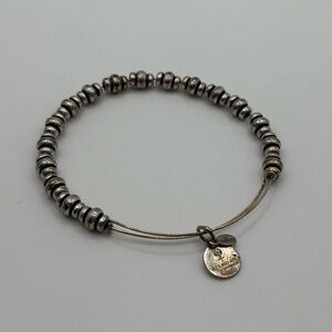 Alex and Ani Silver Beaded Bracelet